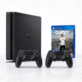 PS4 Slim avec 2 manettes et FC27